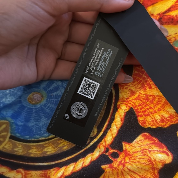 Reversible Versace Belt (black + print) with Medusa buckle. UNISEX. - Picture 8 of 9